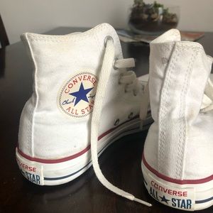 White Converse High Tops